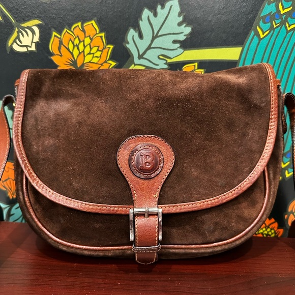 Vintage Bally International Suede Saddle Crossbody – Made in Italy Late 1970s - Picture 3 of 10